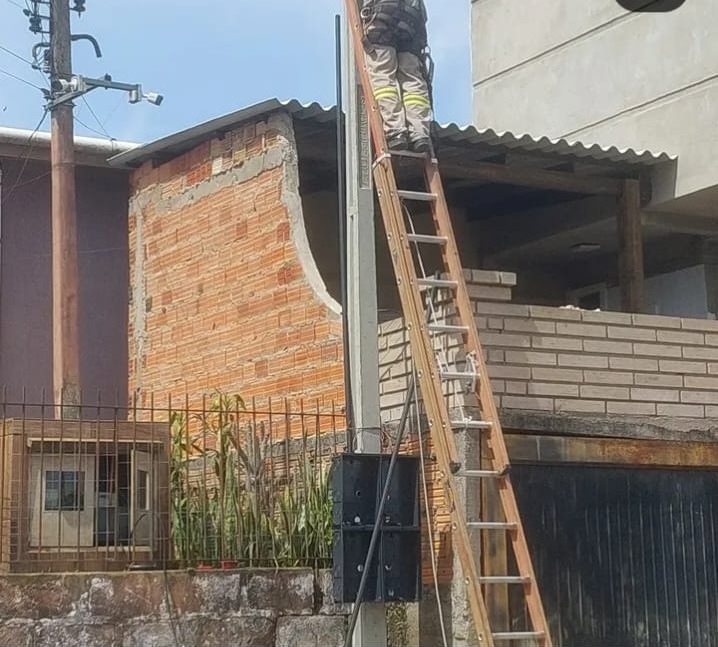 Instalação do padrão — Montagem da caixa e da descida